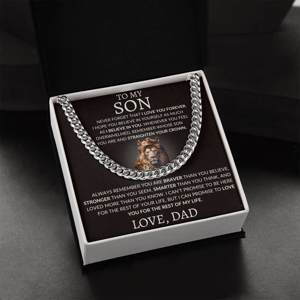 Cuban Link Chain Dad To My Son