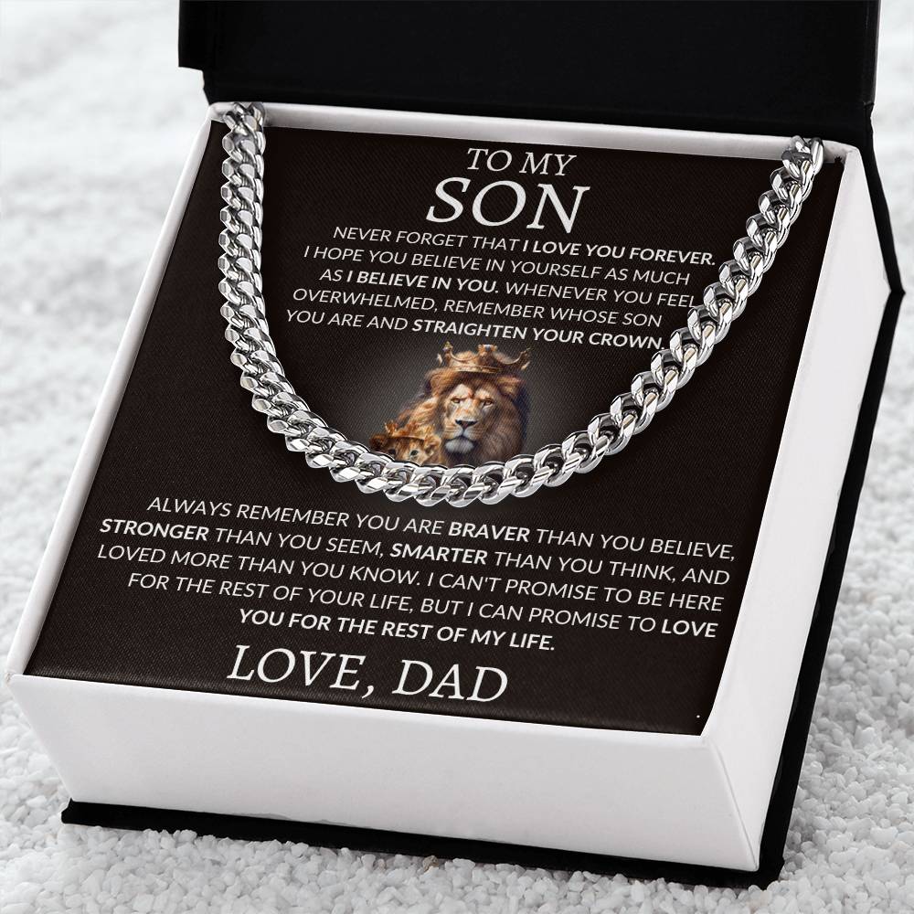Cuban Link Chain Dad To My Son