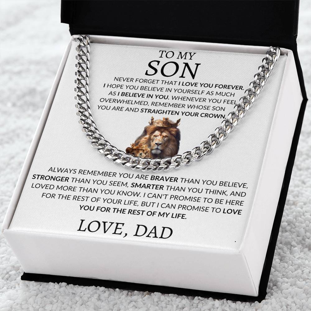 Cuban Link Chain Dad To My Son