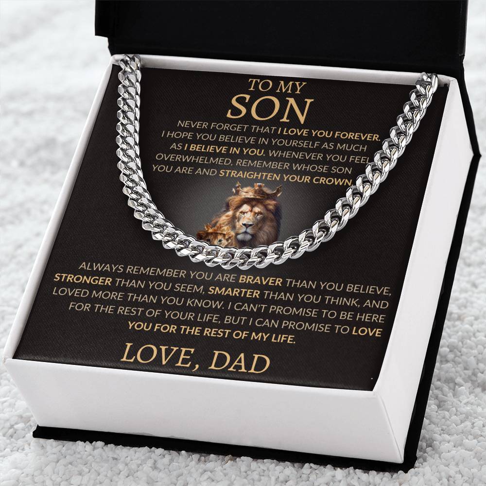 Cuban Link Chain Dad To My Son