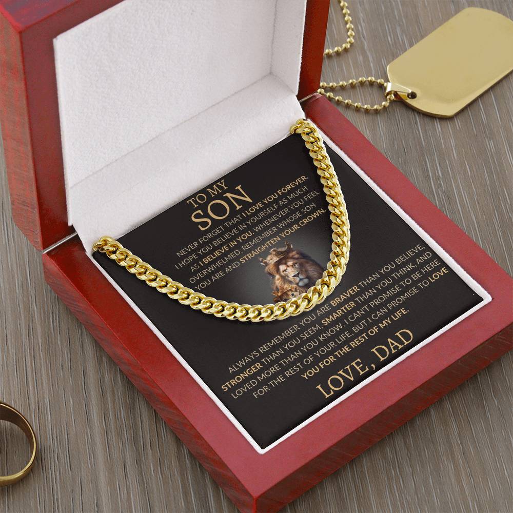Cuban Link Chain Dad To My Son