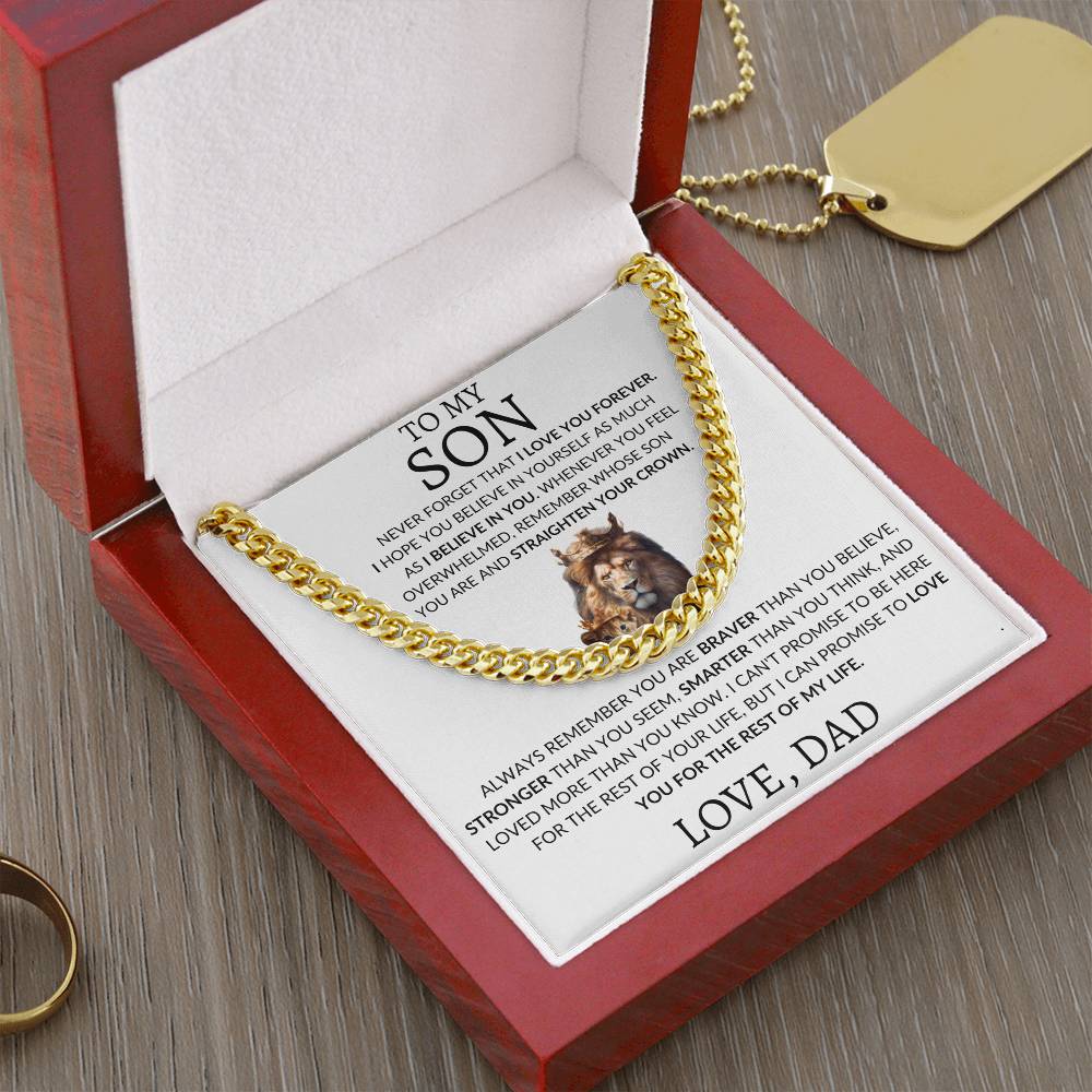 Cuban Link Chain Dad To My Son
