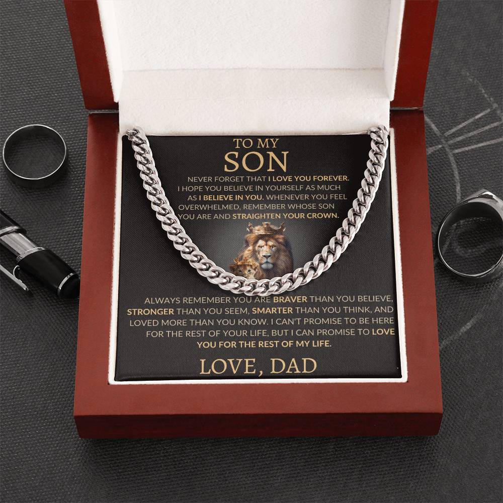 Cuban Link Chain Dad To My Son