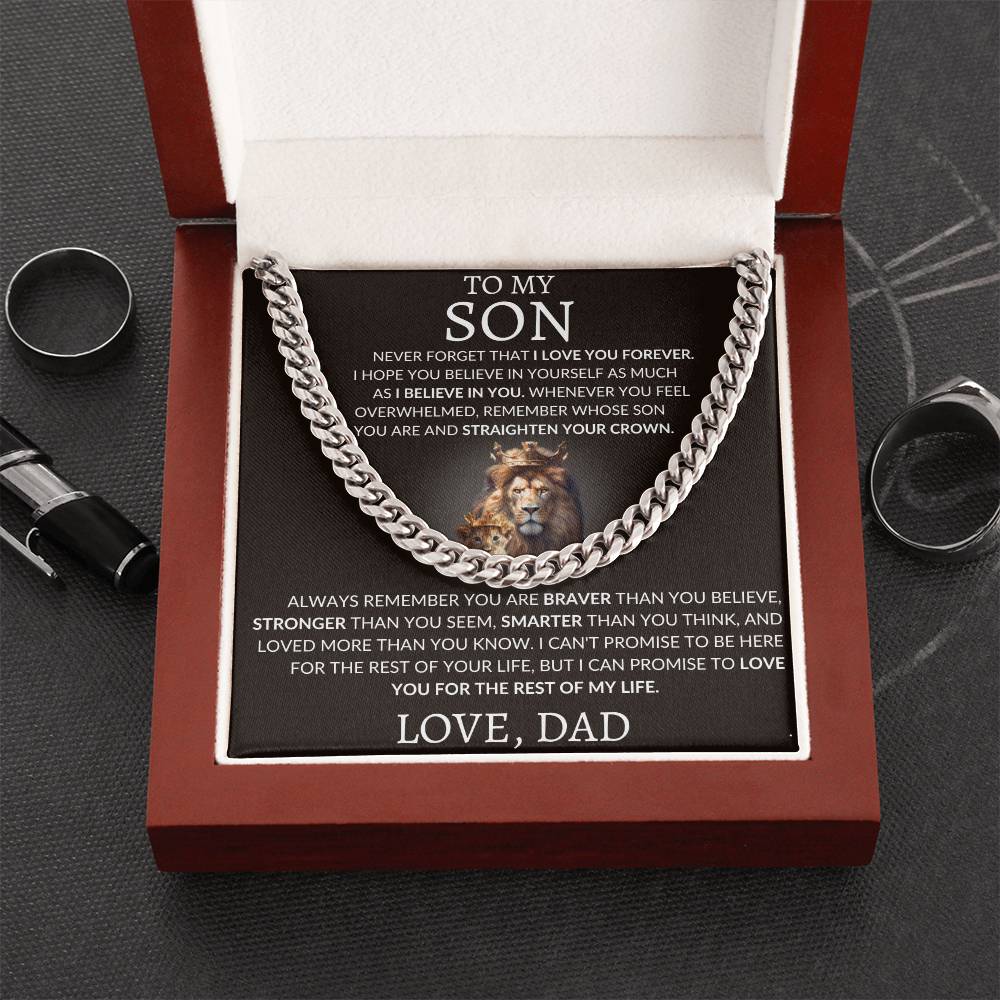 Cuban Link Chain Dad To My Son