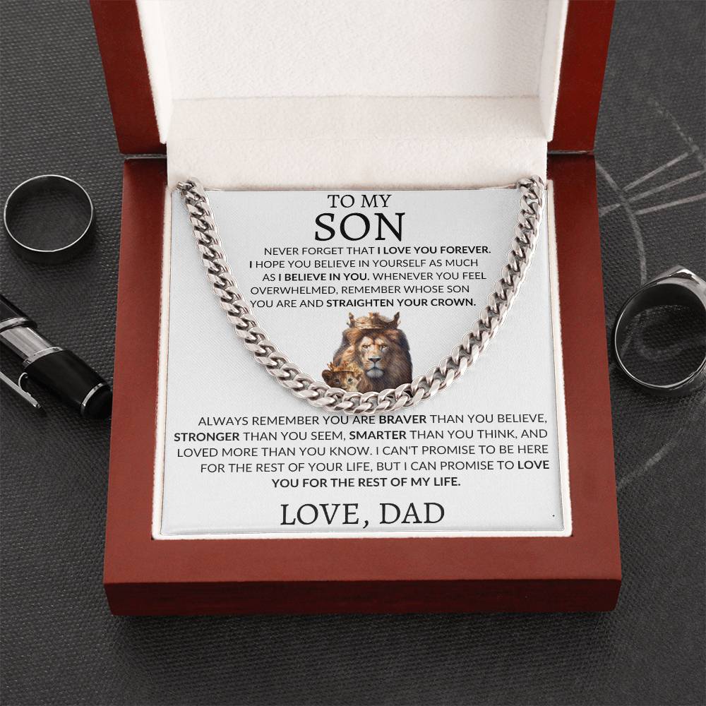 Cuban Link Chain Dad To My Son