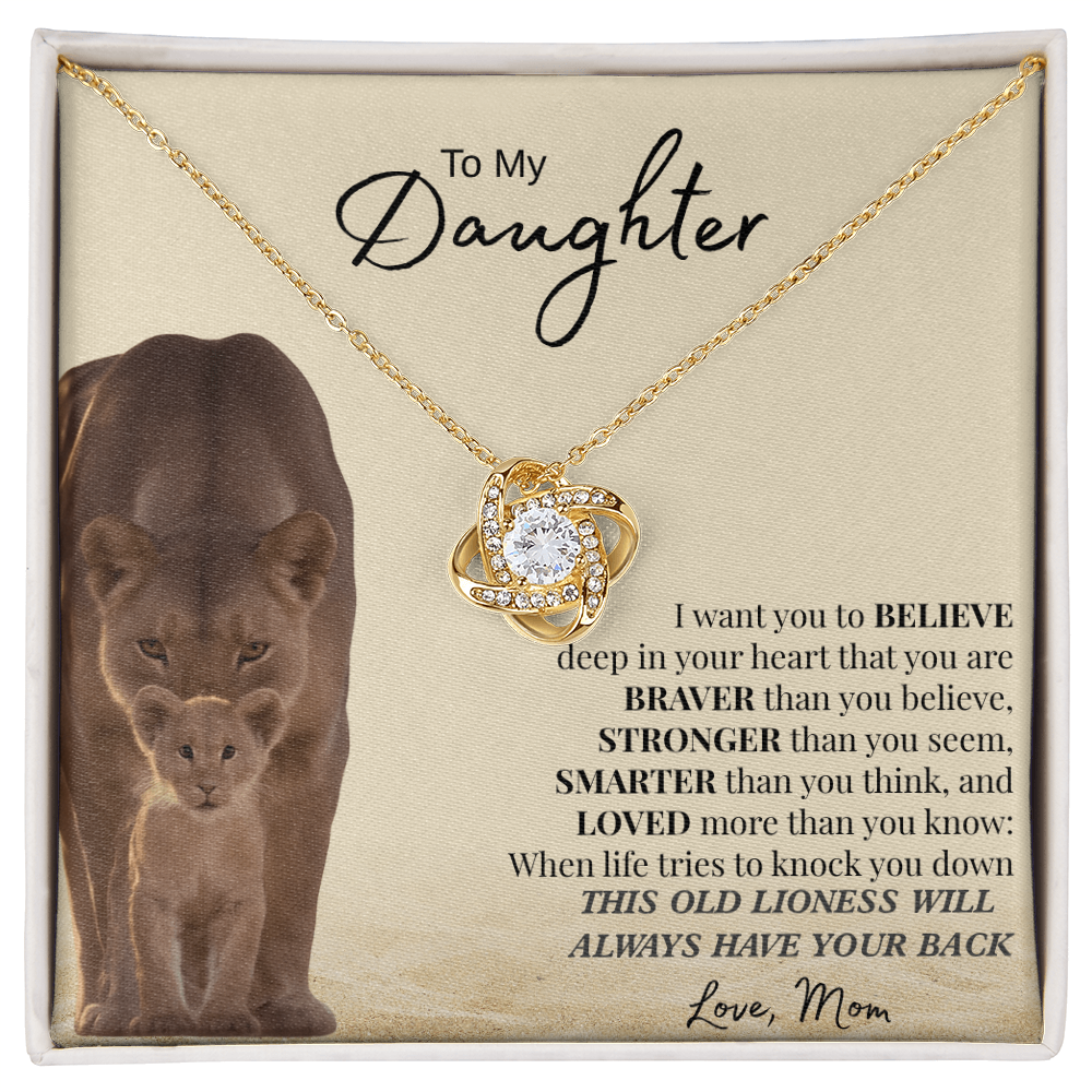 I Want You To Believe Deep In Your Heart | Love Knot Necklace