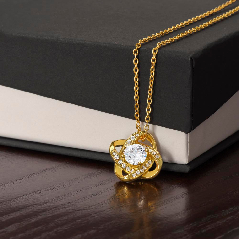 Never Forget That I Love You Love Knot Necklace Mom To Daughter