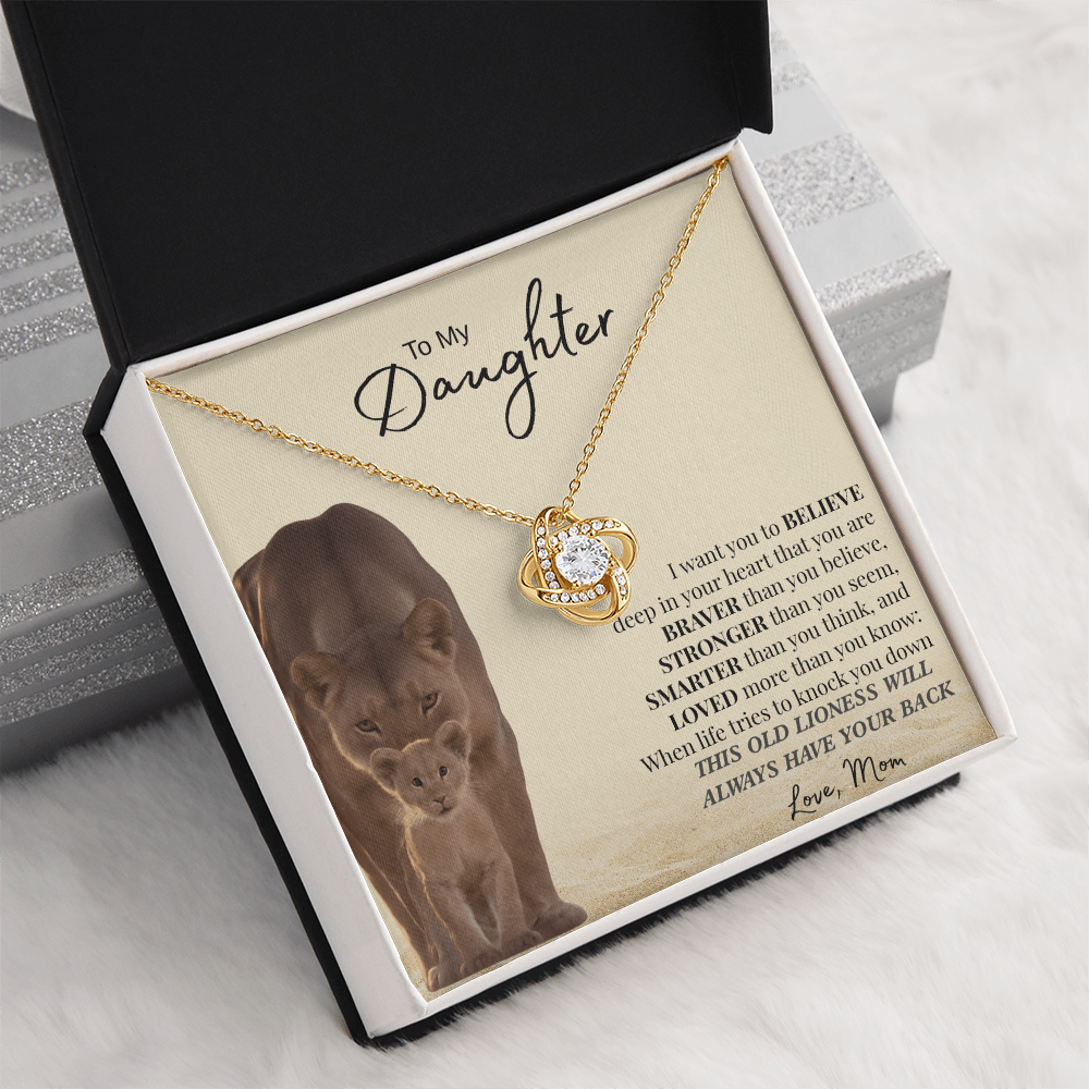 I Want You To Believe Deep In Your Heart | Love Knot Necklace