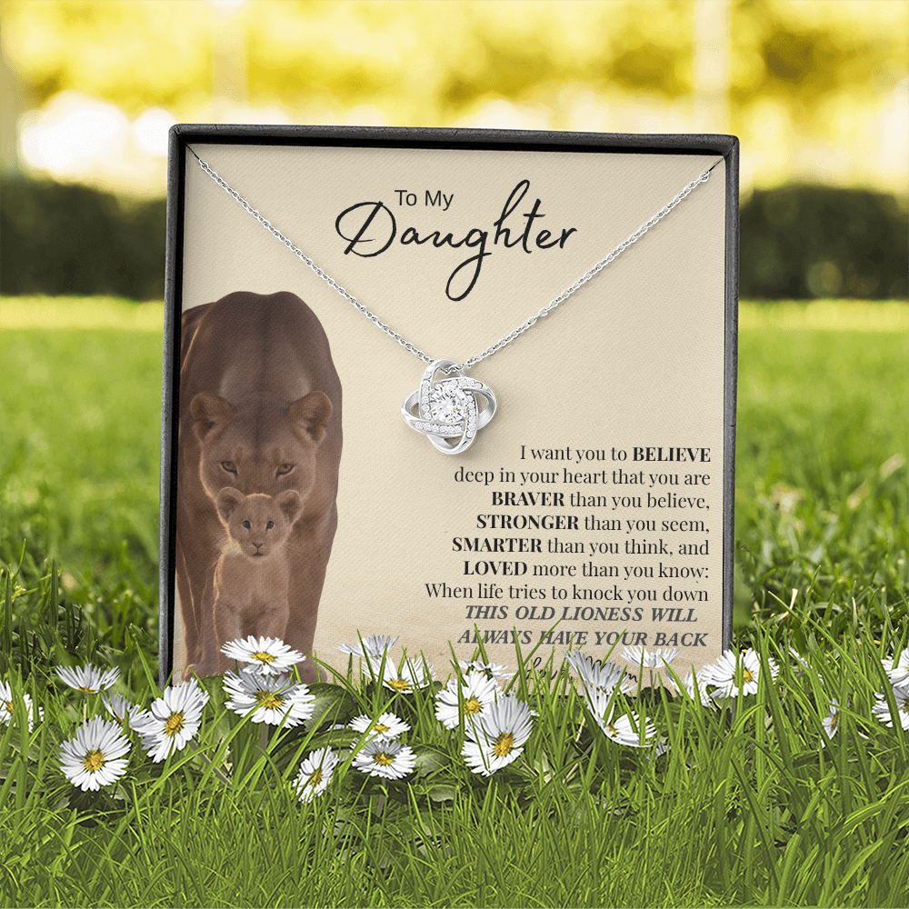 I Want You To Believe Deep In Your Heart | Love Knot Necklace