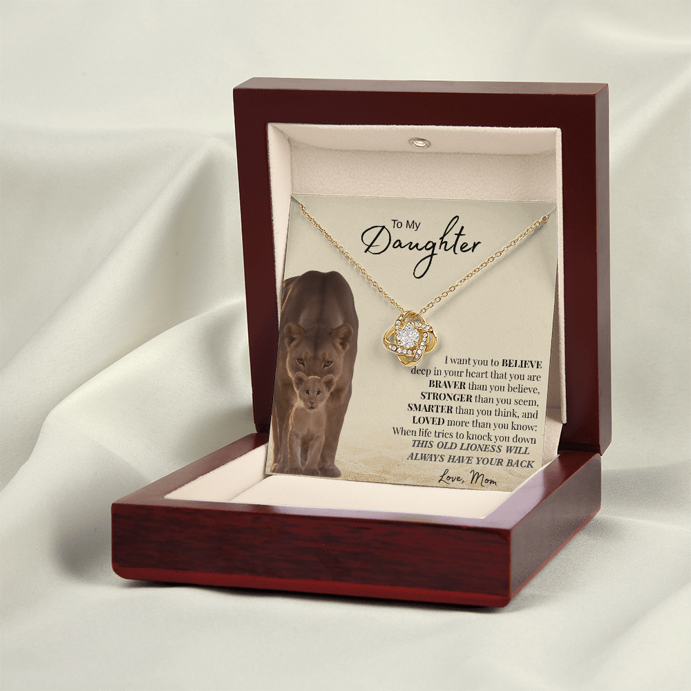 I Want You To Believe Deep In Your Heart | Love Knot Necklace