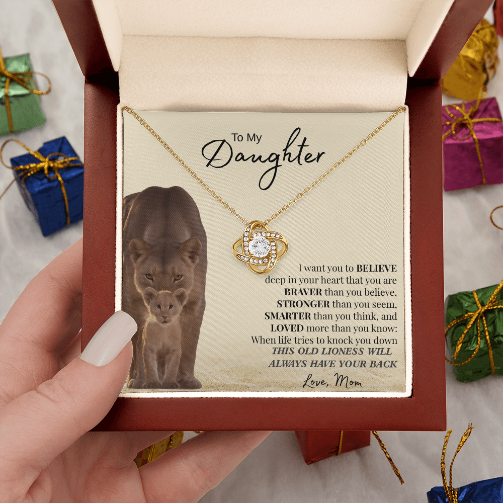 I Want You To Believe Deep In Your Heart | Love Knot Necklace