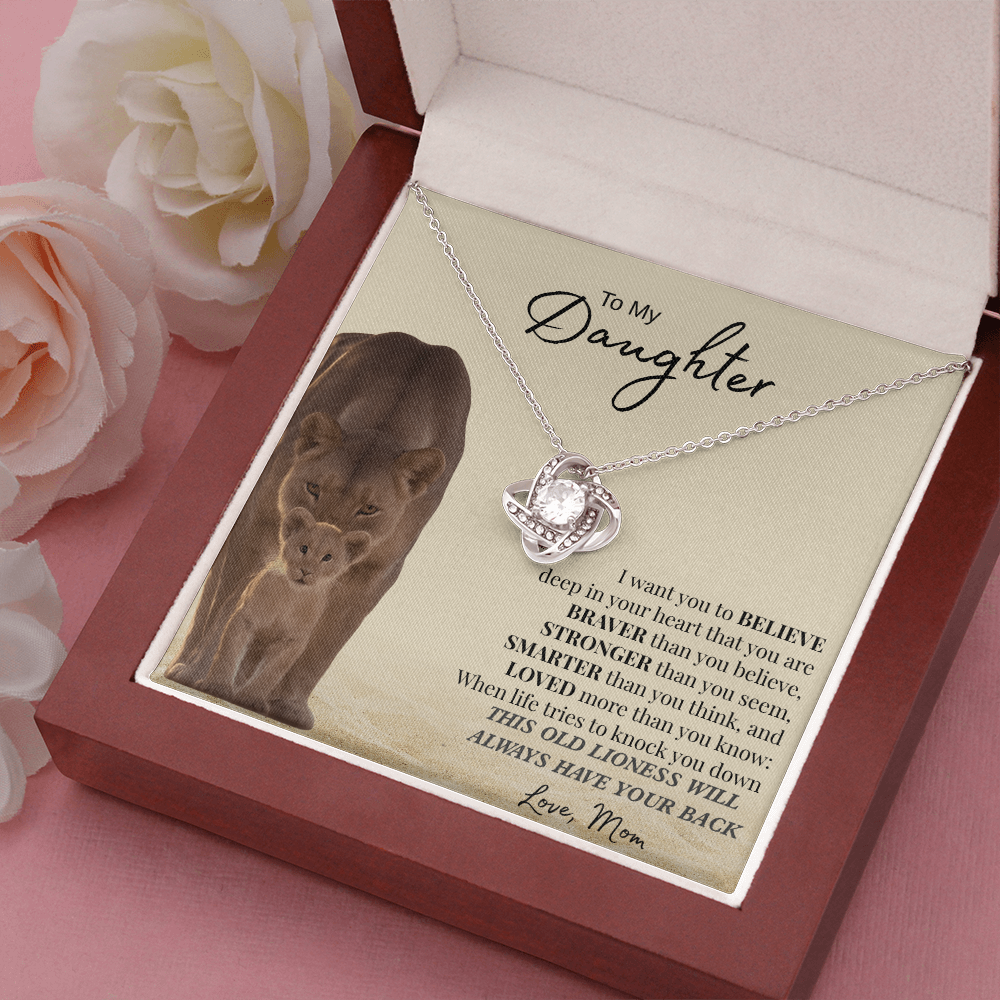 I Want You To Believe Deep In Your Heart | Love Knot Necklace