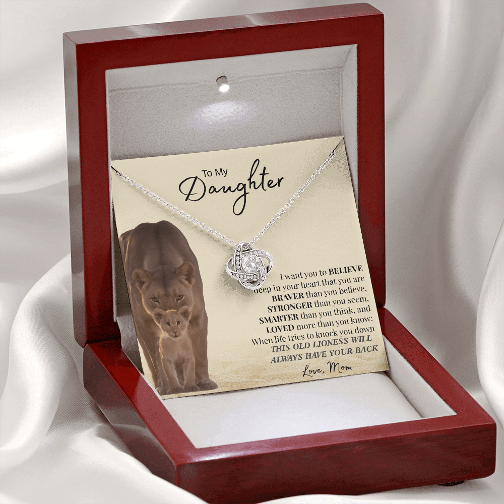 I Want You To Believe Deep In Your Heart | Love Knot Necklace