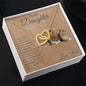 Interlocking Hearts Necklace Dad To My Daughter