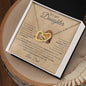 Interlocking Hearts Necklace Dad To My Daughter