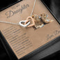Interlocking Hearts Necklace Dad To My Daughter