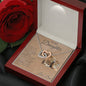 Interlocking Hearts Necklace Dad To My Daughter