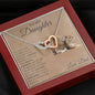 Interlocking Hearts Necklace Dad To My Daughter