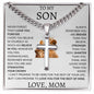 Cuban Link Chain with Artisan Cross Mom To My Son