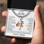Cuban Link Chain with Artisan Cross Mom To My Son
