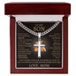 Cuban Link Chain with Artisan Cross Mom To My Son