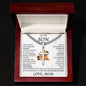Cuban Link Chain with Artisan Cross Mom To My Son