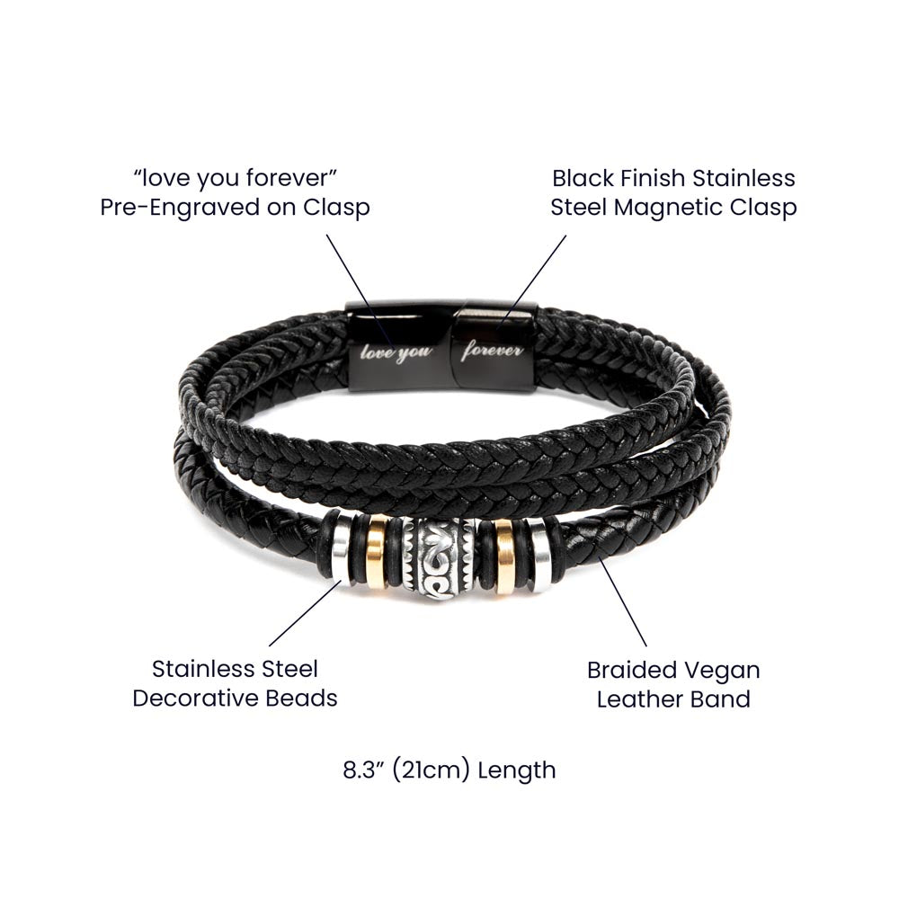Meeting You Was Fate | Love You Forever Bracelet To My Husband