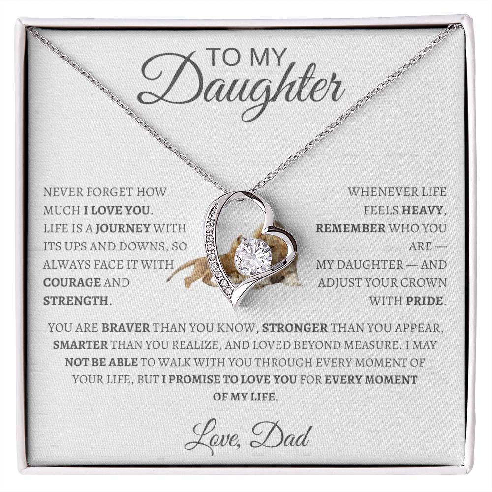Forever Love Necklace Dad To My Daughter