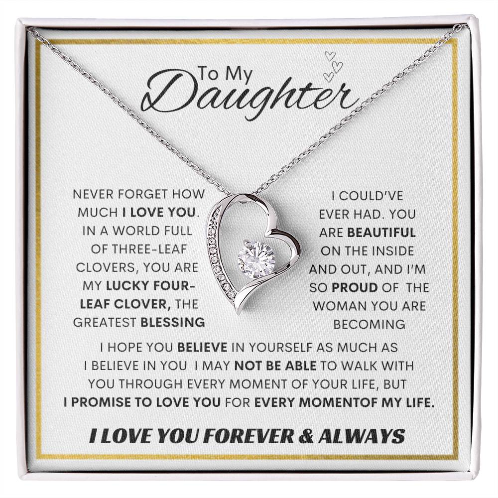 Forever Love Necklace Dad To My Daughter