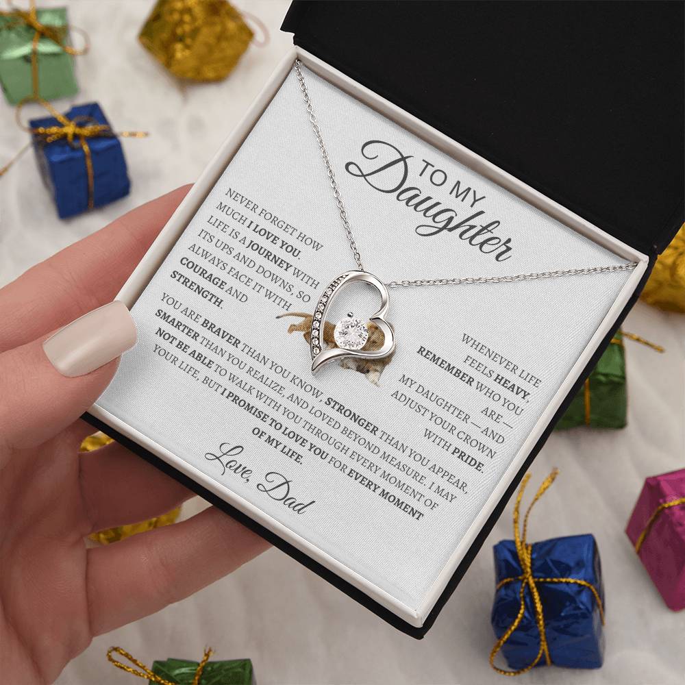 Forever Love Necklace Dad To My Daughter