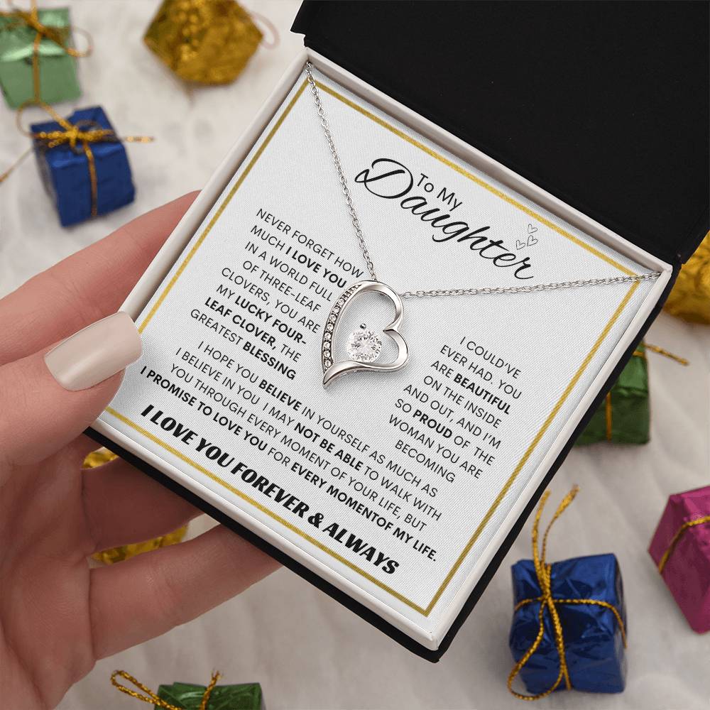 Forever Love Necklace Dad To My Daughter