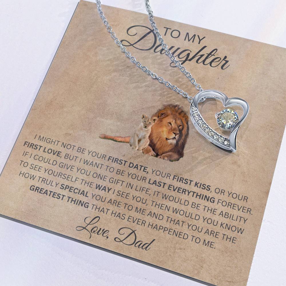 Forever Love Necklace Dad To My Daughter