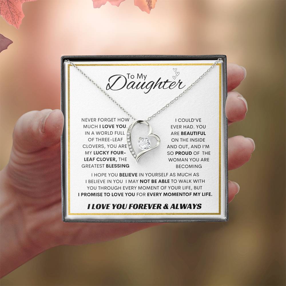 Forever Love Necklace Dad To My Daughter