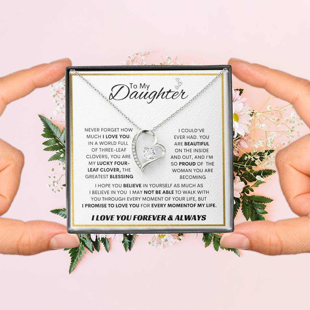 Forever Love Necklace Dad To My Daughter
