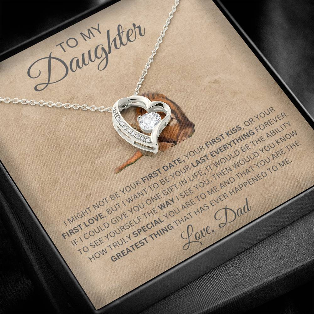 Forever Love Necklace Dad To My Daughter