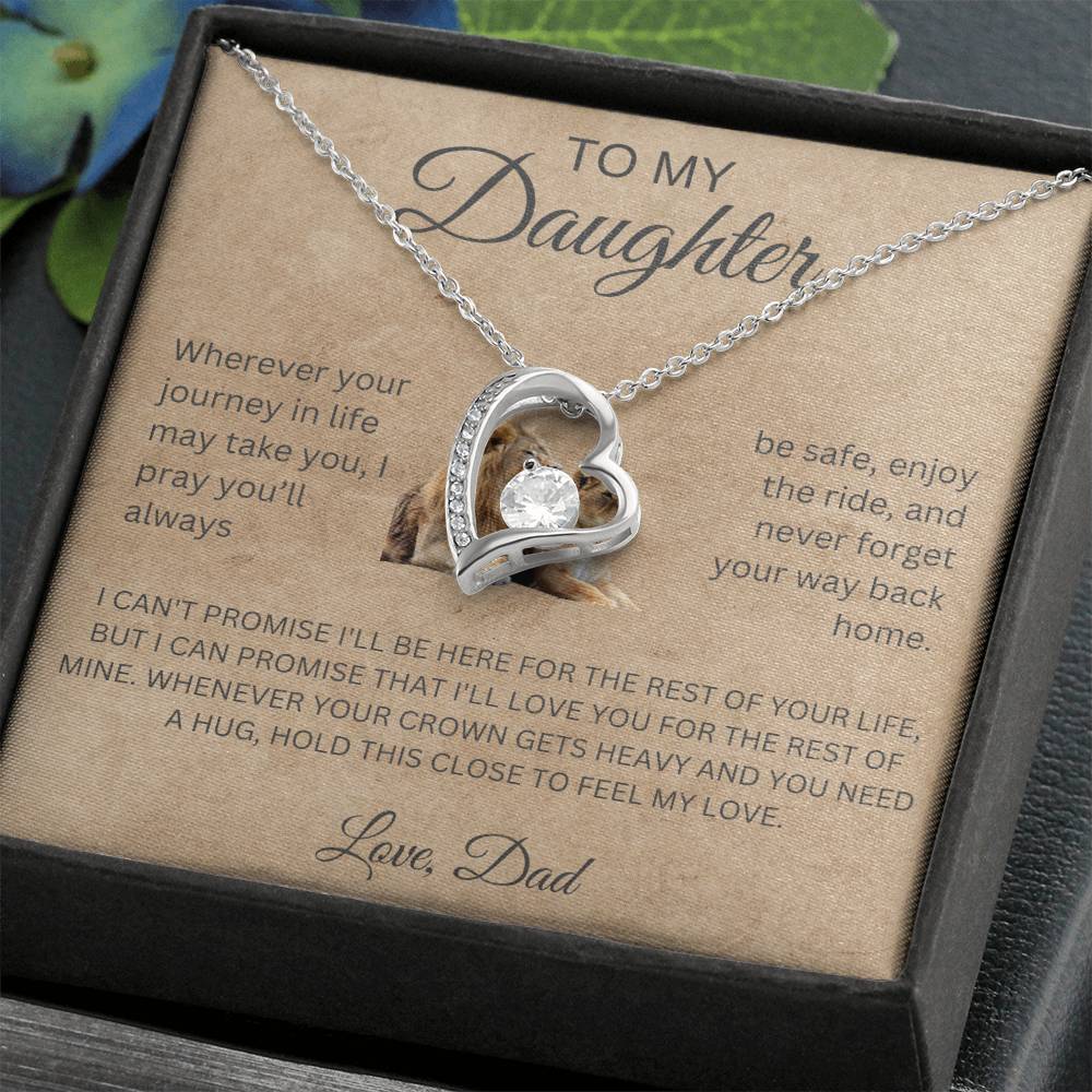 Forever Love Necklace Dad To My Daughter