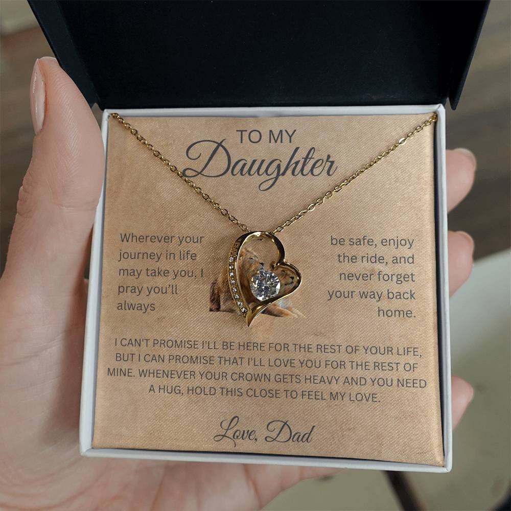 Forever Love Necklace Dad To My Daughter