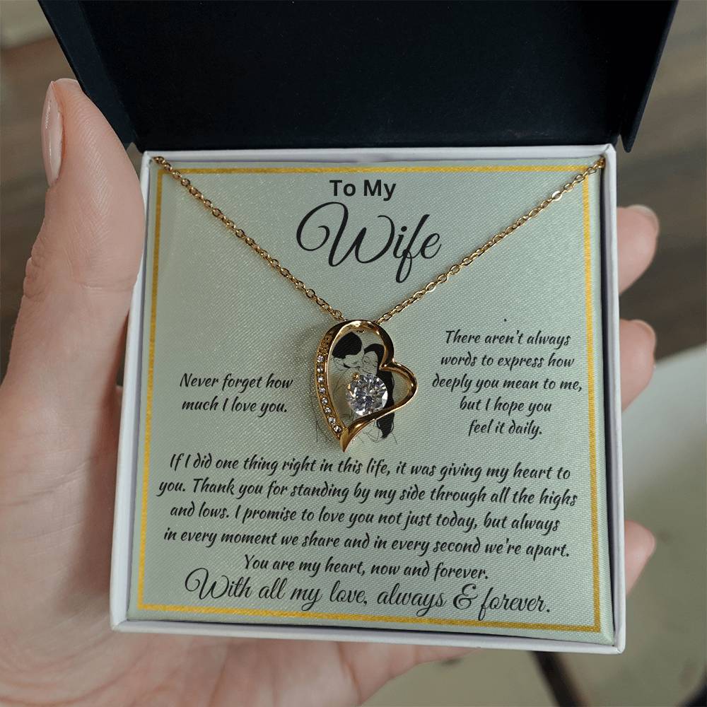 Forever Love Necklace To My Wife