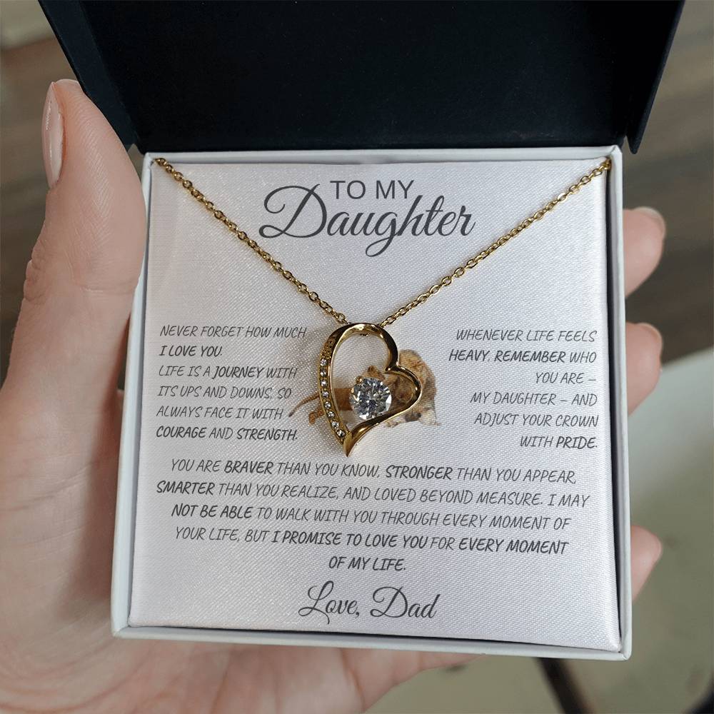 Forever Love Necklace Dad To My Daughter