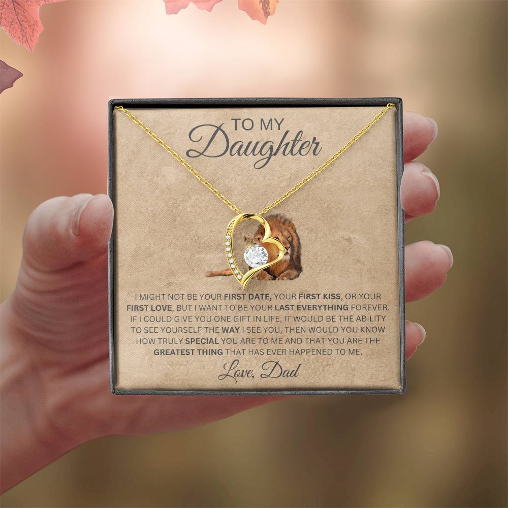 Forever Love Necklace Dad To My Daughter
