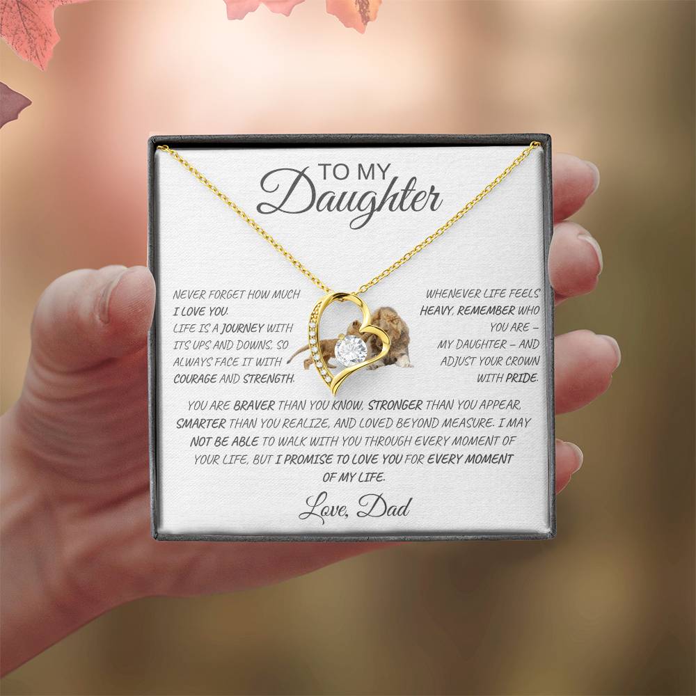 Forever Love Necklace Dad To My Daughter