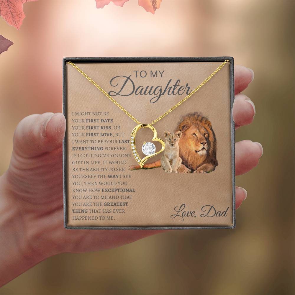 Forever Love Necklace Dad To My Daughter