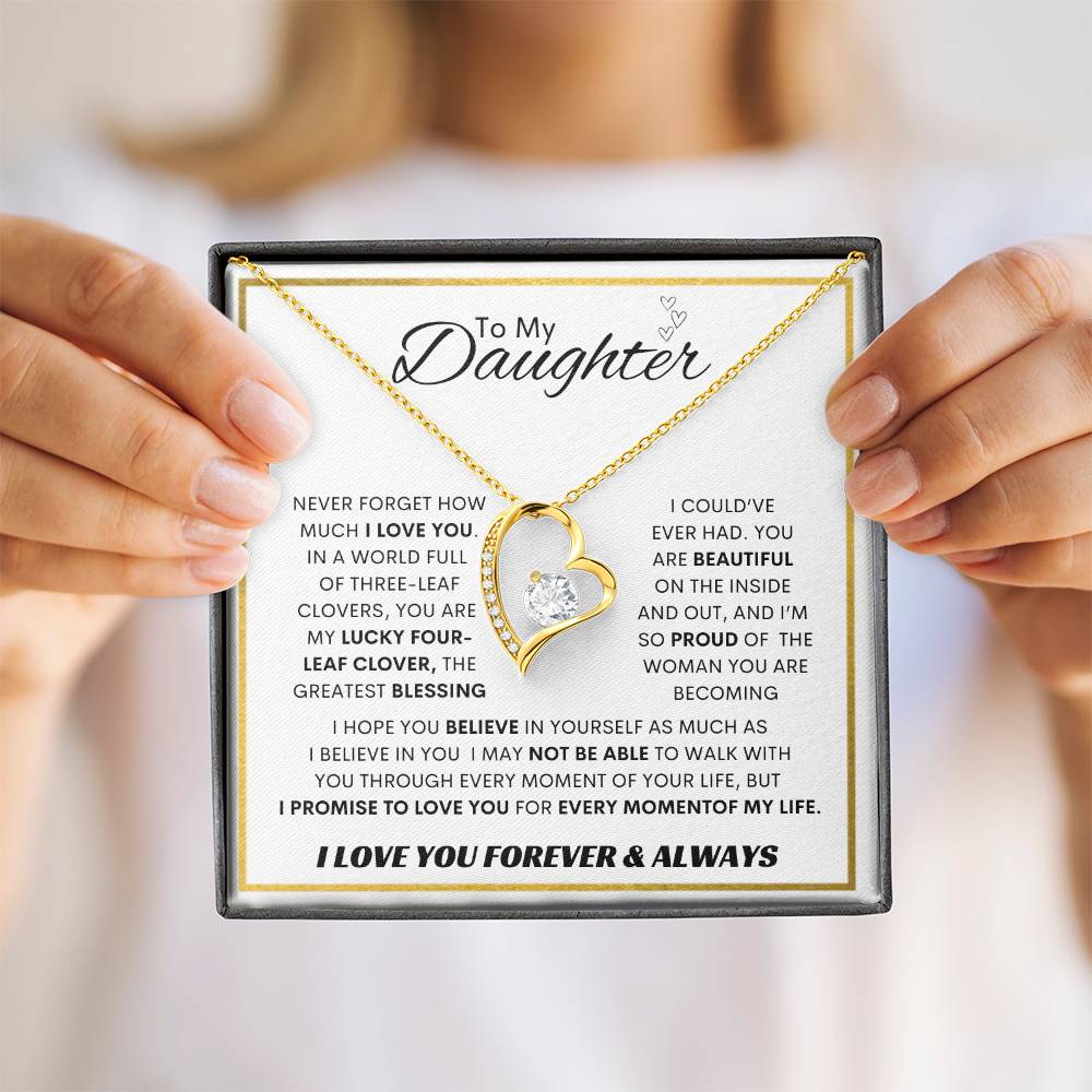 Forever Love Necklace Dad To My Daughter