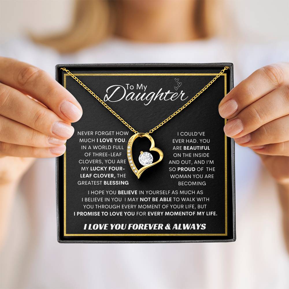 Forever Love Necklace Dad To My Daughter