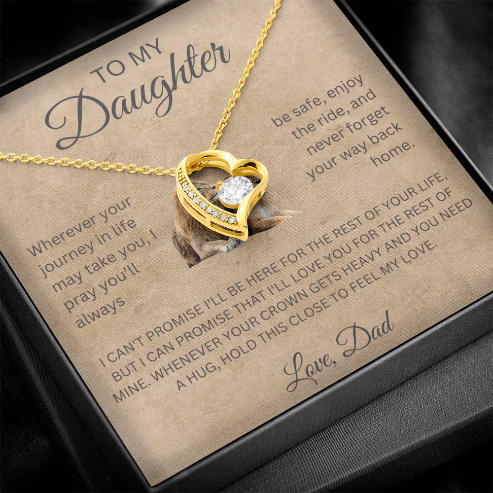 Forever Love Necklace Dad To My Daughter