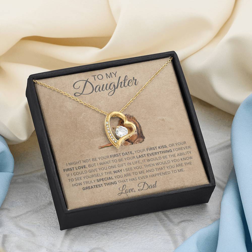 Forever Love Necklace Dad To My Daughter