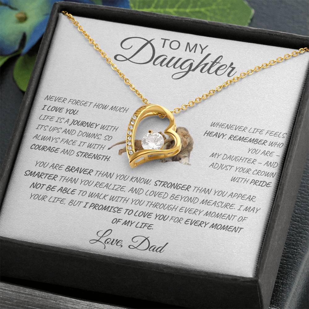Forever Love Necklace Dad To My Daughter