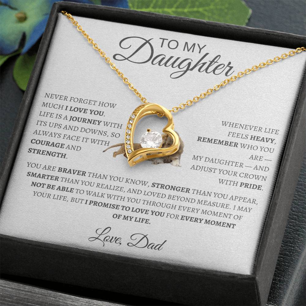 Forever Love Necklace Dad To My Daughter