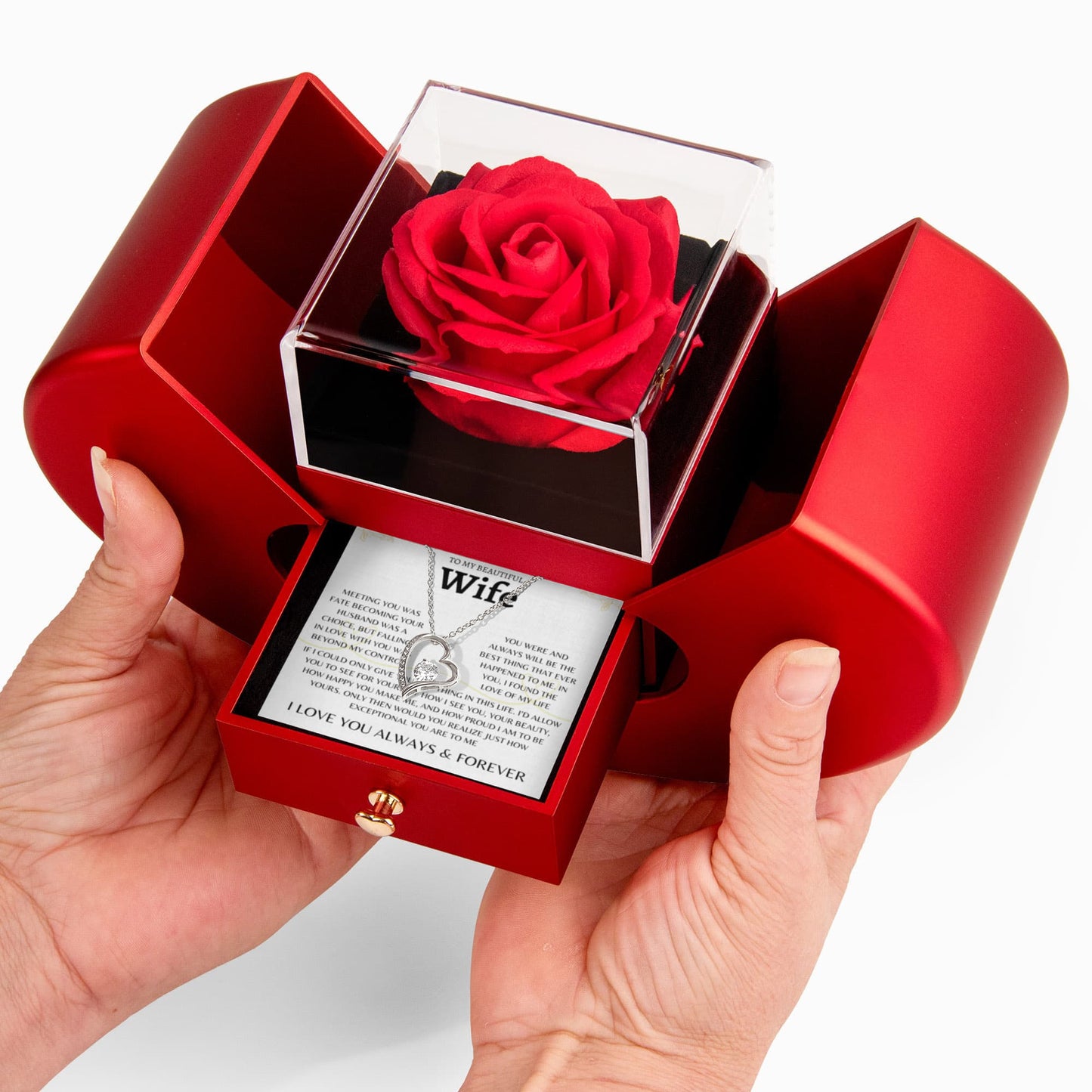 Meeting You Was Fate | Forever Love Necklace And Heart Gift Box
