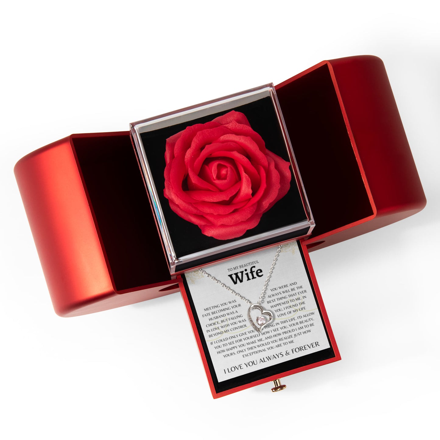 Meeting You Was Fate | Forever Love Necklace And Heart Gift Box